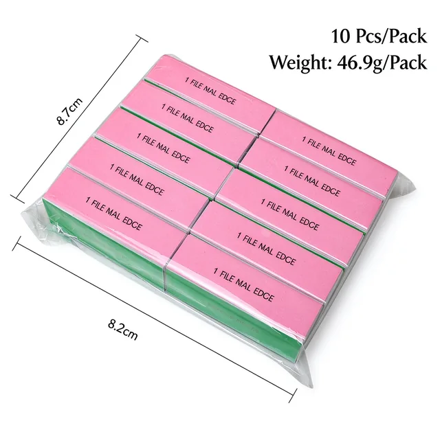 Pack view marked 10 pcs per pack and 46.9 g per pack with the block's 4.7 cm and 8.2 cm dimensions