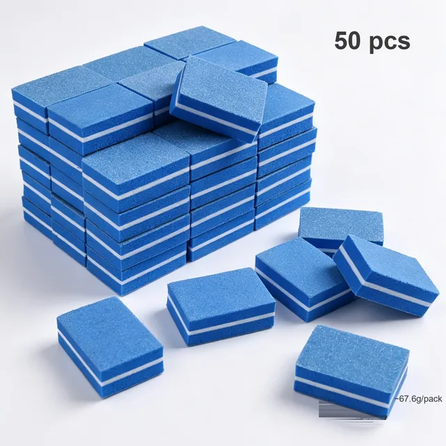 Mini square buffer blocks stacked in layers showing the abrasive faces