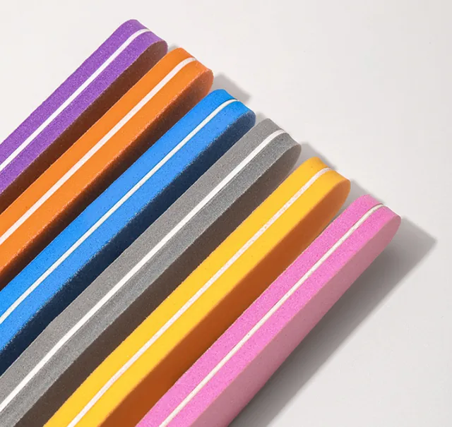 Edge and thickness detail of the EVA and sandpaper nail file