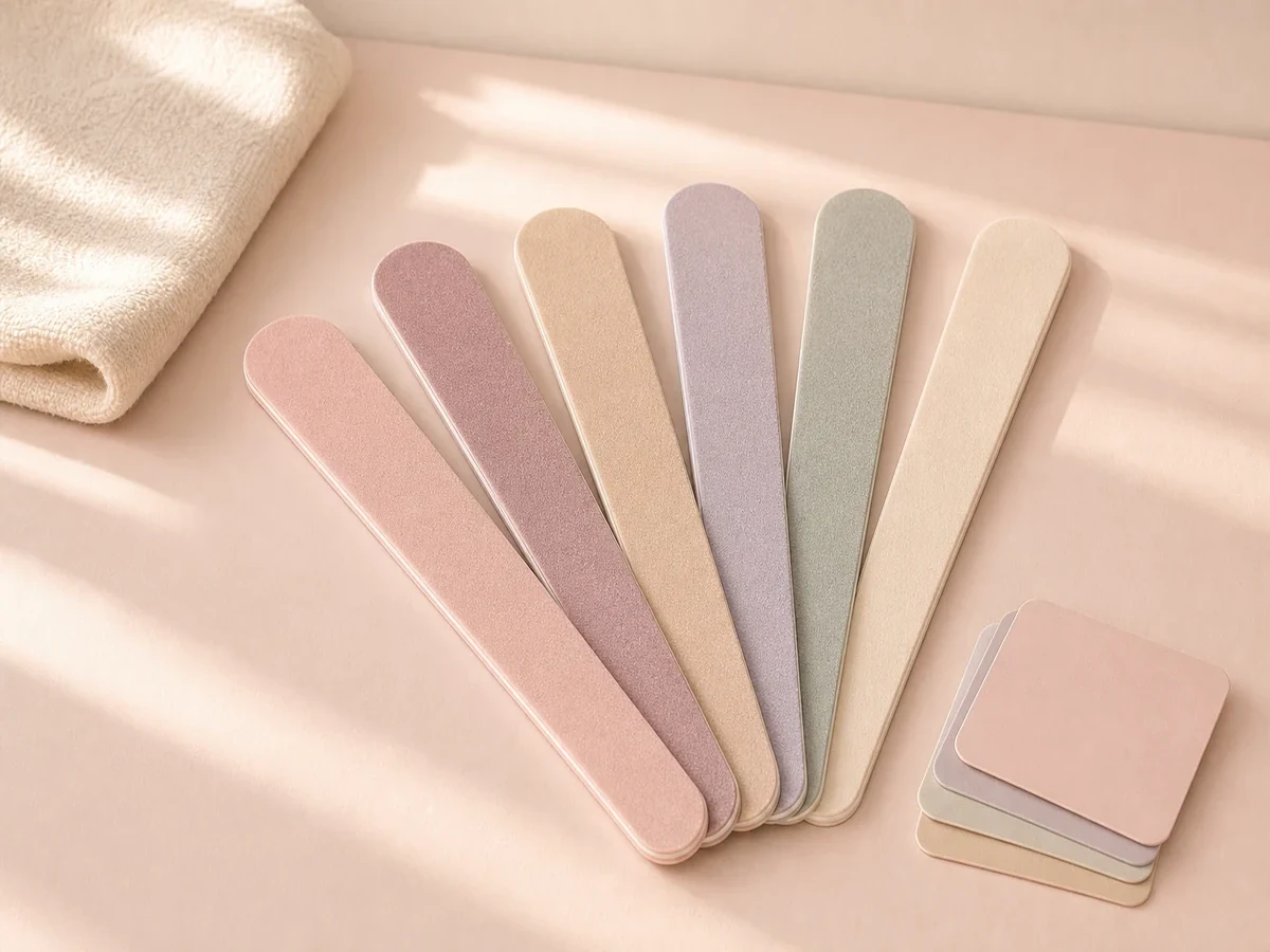 Nail files in a range of colours